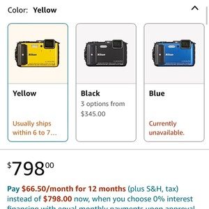 Brand New Nikon COOLPIX AW 130 Waterproof Digital Camera